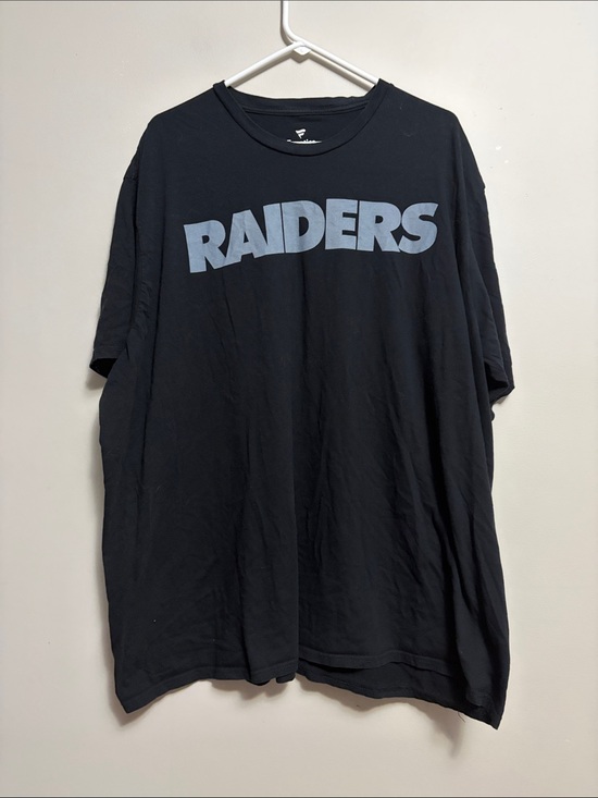 Fanatics Other - Fanatics Black Raiders Logo Tee with Gray Lettering 4X
